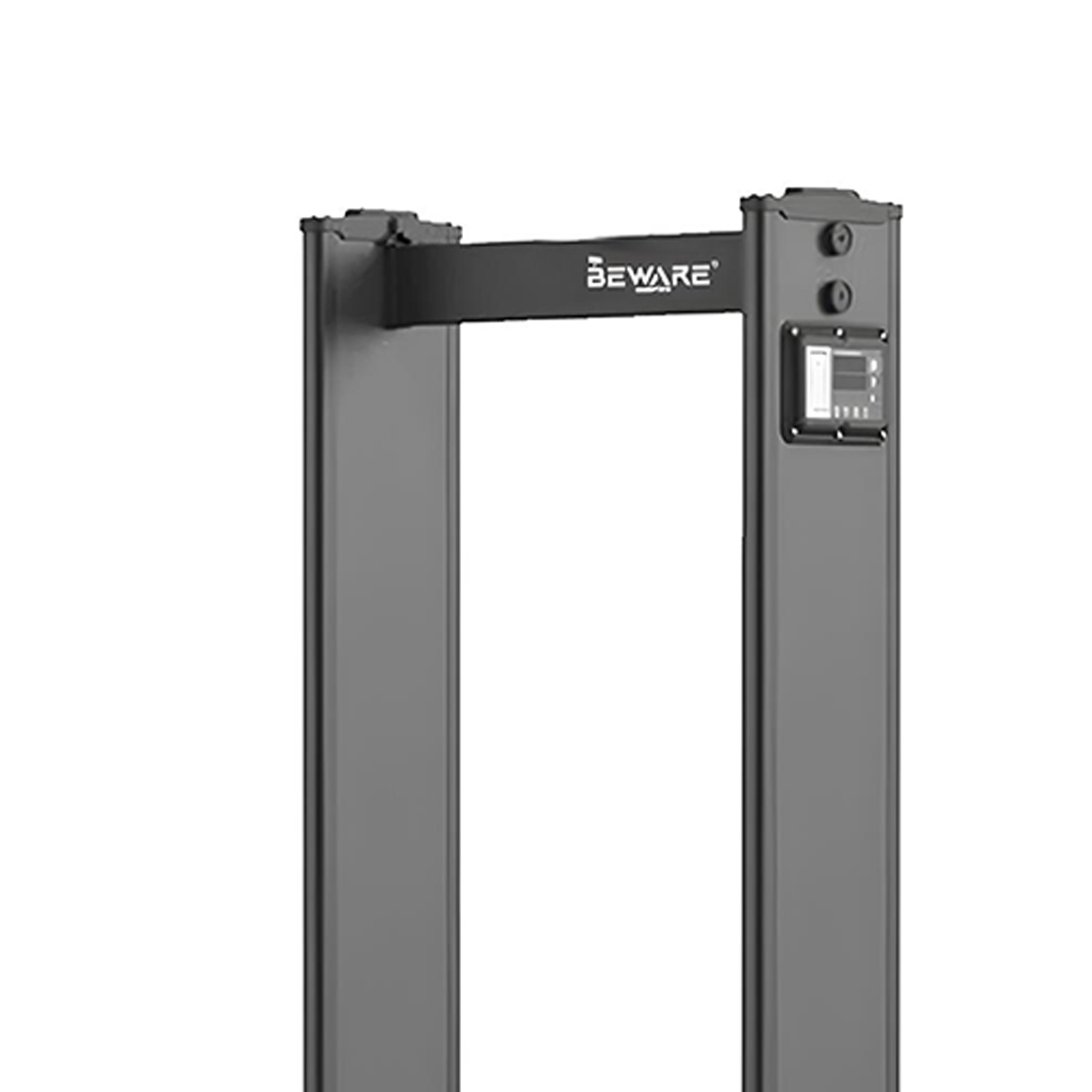 BEWARE 5 Zone Door Frame Metal Detector (DFMD) Walk-Through Security Scanner with LED Zone Indicator & Adjustable Sensitivity